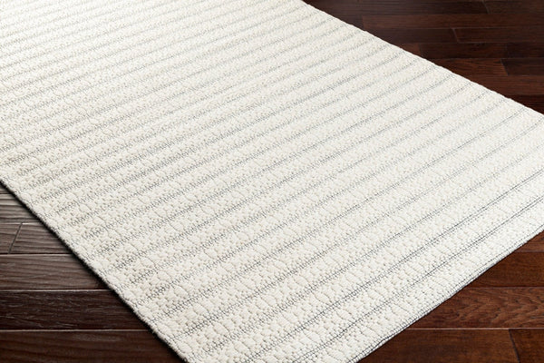 Livabliss Empoli Handwoven Wool Blend Cottage Accent Rug Artisan Crafted for Cozy Home Spaces Ivory, Slate Gr 8' x 10' EPO2301-810