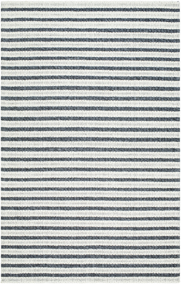 Empoli EPO-2302 9' x 12' Handmade Rug EPO2302-912  Cream, Charcoal, Black Surya