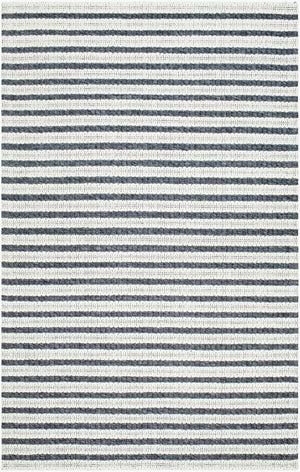 Livabliss Empoli Handwoven Wool Blend Cottage Accent Rug Textured Medium Pile Entryway Mat Cream, Charcoal 8' x 10' EPO2302-810