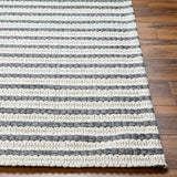 Empoli EPO-2302 9' x 12' Handmade Rug EPO2302-912  Cream, Charcoal, Black Surya