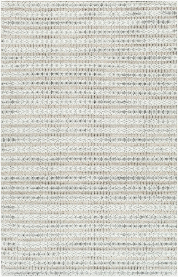 Livabliss Empoli Handwoven Wool Cottage Rug for Entryways Bathrooms and Beside Bed Spaces Ivory, Beige 5' x 7'6" EPO2303-576