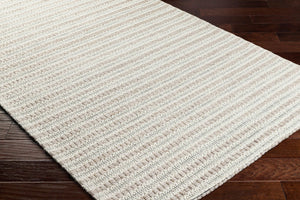 Livabliss Empoli Handwoven Wool Cottage Rug for Entryways Bathrooms and Beside Bed Spaces Ivory, Beige 2' x 3' EPO2303-23