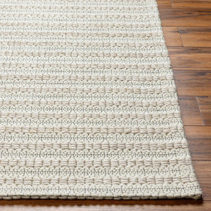 Livabliss Empoli Handwoven Wool Cottage Rug for Entryways Bathrooms and Beside Bed Spaces Ivory, Beige 2' x 3' EPO2303-23