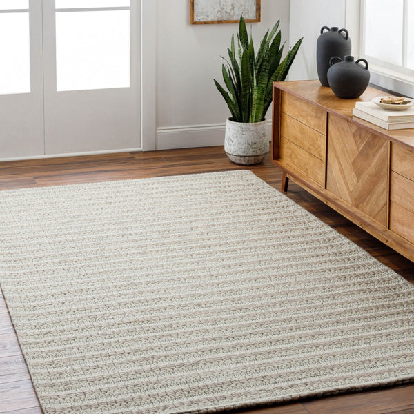 Livabliss Empoli Handwoven Wool Cottage Rug for Entryways Bathrooms and Beside Bed Spaces Ivory, Beige 2' x 3' EPO2303-23