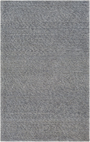 Livabliss Empoli Cottage Style Handwoven Wool Blend Accent Rug for Entryway or Bedroom Charcoal 2' x 3' EPO2304-23