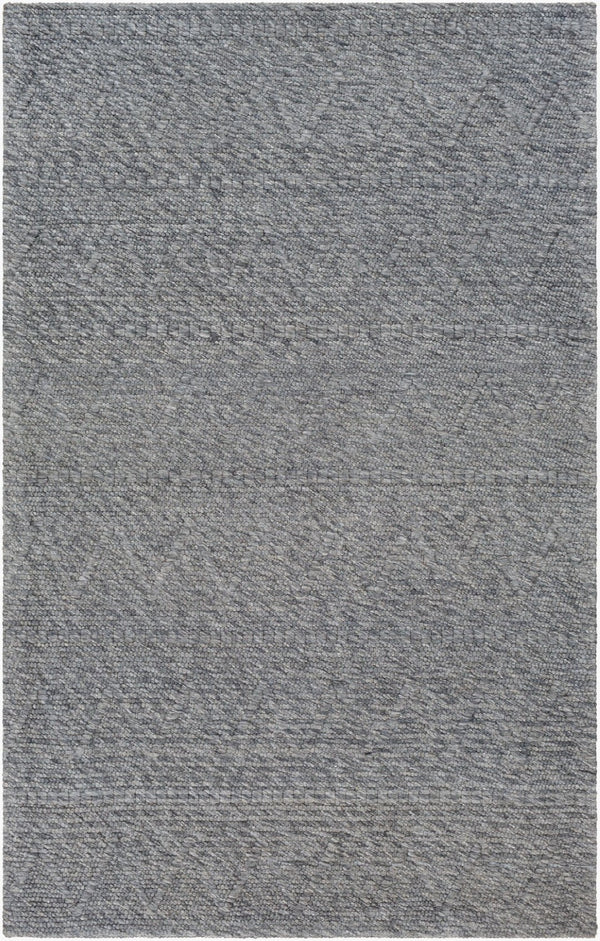 Livabliss Empoli Cottage Style Handwoven Wool Blend Accent Rug for Entryway or Bedroom Charcoal 2' x 3' EPO2304-23