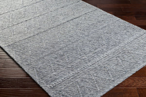 Livabliss Empoli Cottage Style Handwoven Wool Blend Accent Rug for Entryway or Bedroom Charcoal 2' x 3' EPO2304-23