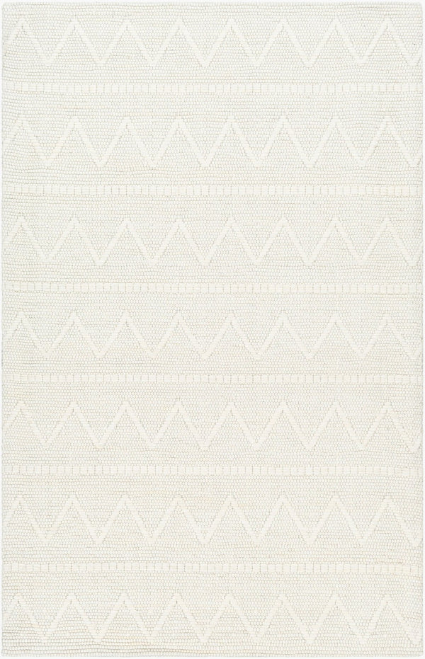 Livabliss Empoli Handwoven Wool Accent Rug Artisan Cottage Charm for Entryways and Bedside Cream, Black 8' x 10' EPO2305-810