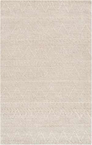 Livabliss Empoli Hand Woven Wool Accent Rug Artisan Cottage Style for Entryway or Bedroom Tan 5' x 7'6" EPO2306-576