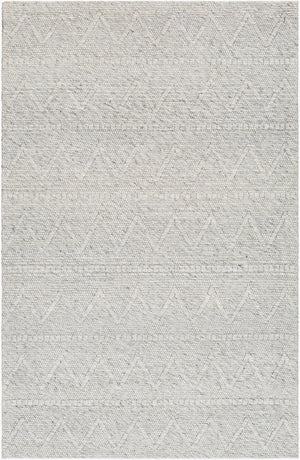 Livabliss Empoli Handwoven Wool Blend Cottage Rug with Heirloom Pattern for Cozy Interiors Medium Gray 2' x 3' EPO2307-23