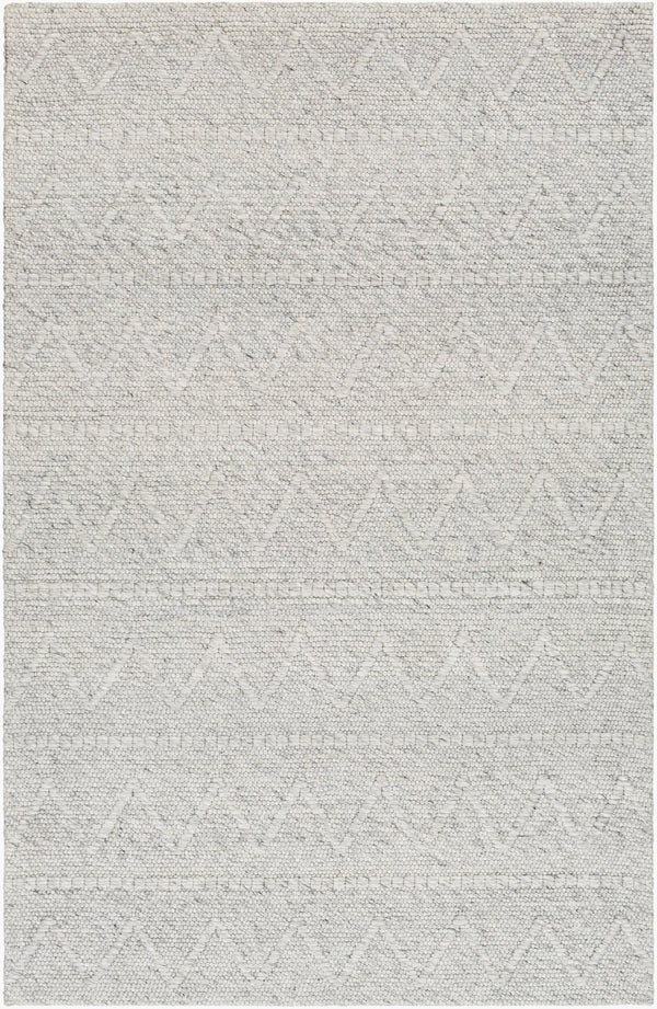 Livabliss Empoli Handwoven Wool Blend Cottage Rug with Heirloom Pattern for Cozy Interiors Medium Gray 2' x 3' EPO2307-23