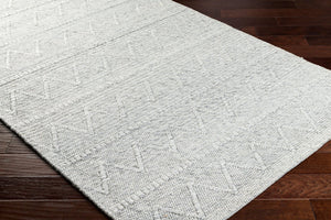 Livabliss Empoli Handwoven Wool Blend Cottage Rug with Heirloom Pattern for Cozy Interiors Medium Gray 2' x 3' EPO2307-23