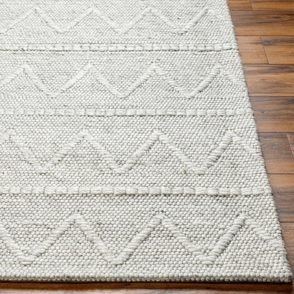 Livabliss Empoli Handwoven Wool Blend Cottage Rug with Heirloom Pattern for Cozy Interiors Medium Gray 2' x 3' EPO2307-23