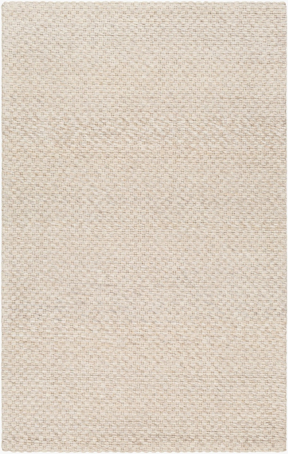 Livabliss Empoli Hand Woven Wool Accent Rug Cottage Farmhouse Style for Entryways and Bedrooms Ivory, Cream 5' x 7'6" EPO2310-576