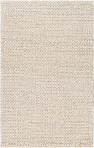 Livabliss Empoli Hand Woven Wool Accent Rug Cottage Farmhouse Style for Entryways and Bedrooms Ivory, Cream 5' x 7'6" EPO2310-576