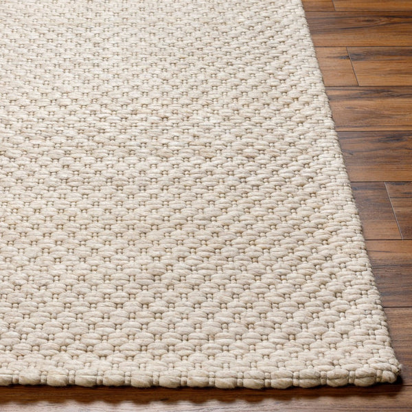 Livabliss Empoli Hand Woven Wool Accent Rug Cottage Farmhouse Style for Entryways and Bedrooms Ivory, Cream 5' x 7'6" EPO2310-576
