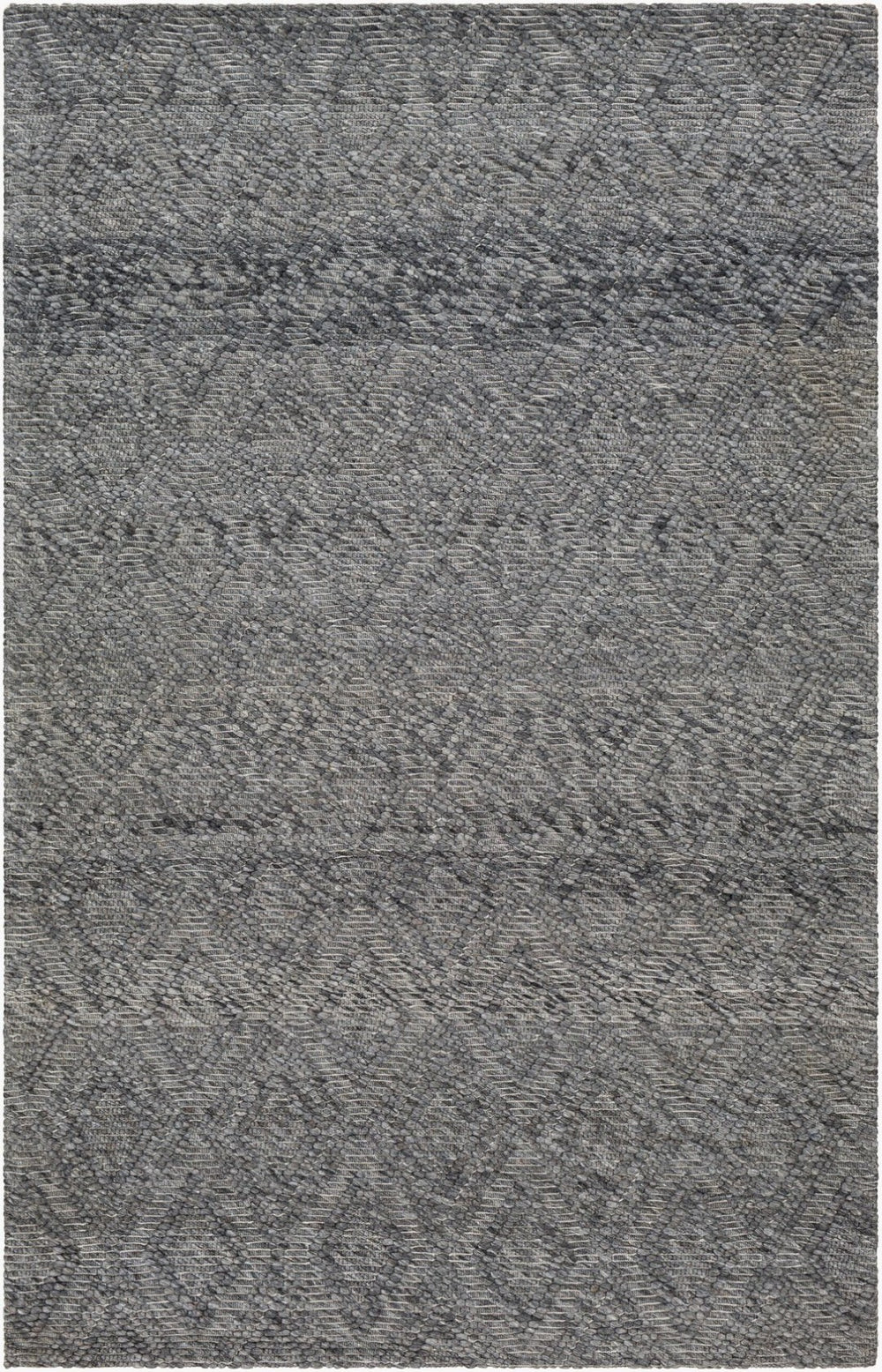 Livabliss Empoli Hand-loomed Wool Accent Rug Artisan Woven Earthy Tones for Cottage Entryways Charcoal, Slate 2' x 3' EPO2312-23