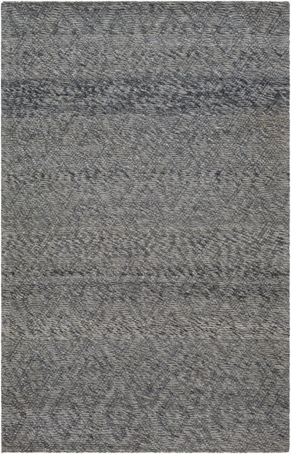 Livabliss Empoli Hand-loomed Wool Accent Rug Artisan Woven Earthy Tones for Cottage Entryways Charcoal, Slate 2' x 3' EPO2312-23
