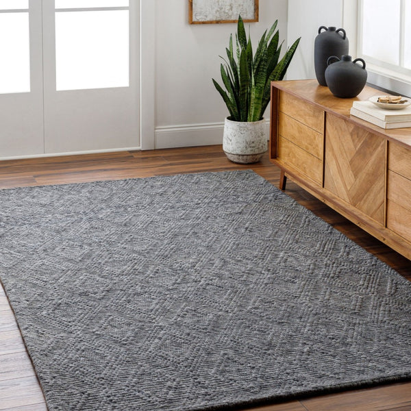 Livabliss Empoli Hand-loomed Wool Accent Rug Artisan Woven Earthy Tones for Cottage Entryways Charcoal, Slate 2' x 3' EPO2312-23