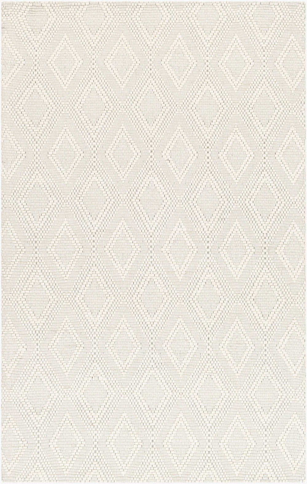 Livabliss Empoli Handwoven Wool Blend Area Rug Artisan Crafted Earthy Cottage Accent Cream, Black 2' x 3' EPO2313-23