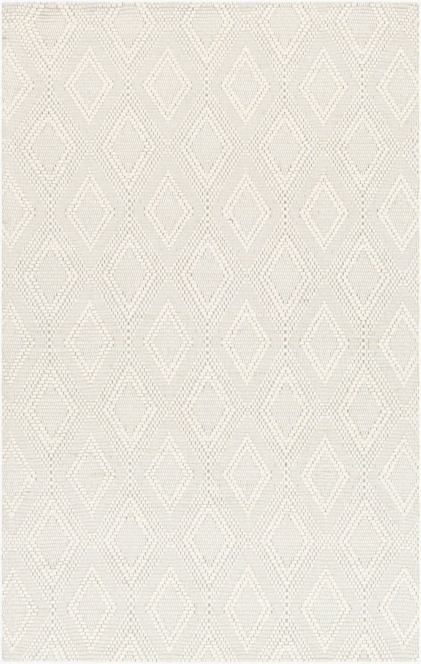 Livabliss Empoli Handwoven Wool Blend Area Rug Artisan Crafted Earthy Cottage Accent Cream, Black 2' x 3' EPO2313-23