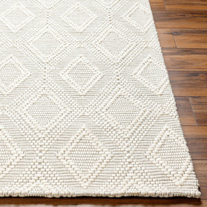 Livabliss Empoli Handwoven Wool Blend Area Rug Artisan Crafted Earthy Cottage Accent Cream, Black 2' x 3' EPO2313-23
