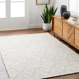 Empoli EPO-2313 9' x 12' Handmade Rug EPO2313-912  Cream, Black Surya