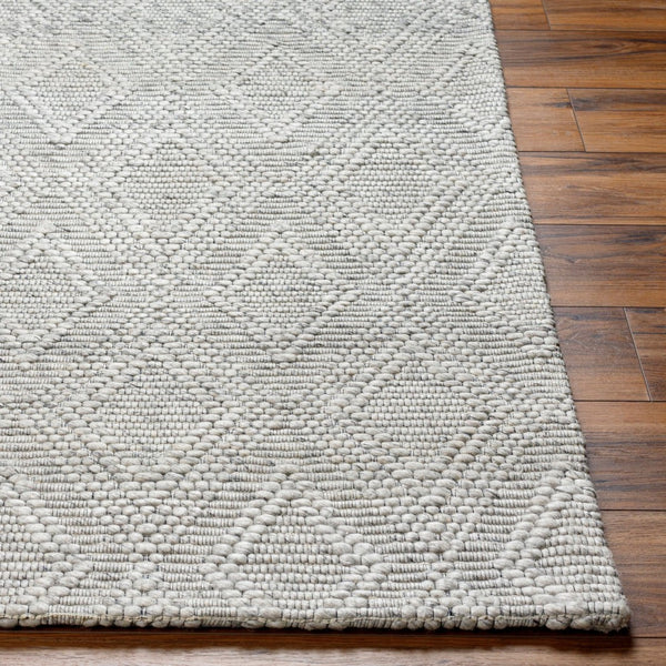 Livabliss Empoli Handwoven Wool Blend Area Rug Cottage Style Entryway Accent with Medium Pile Medium Gray 5' x 7'6" EPO2315-576
