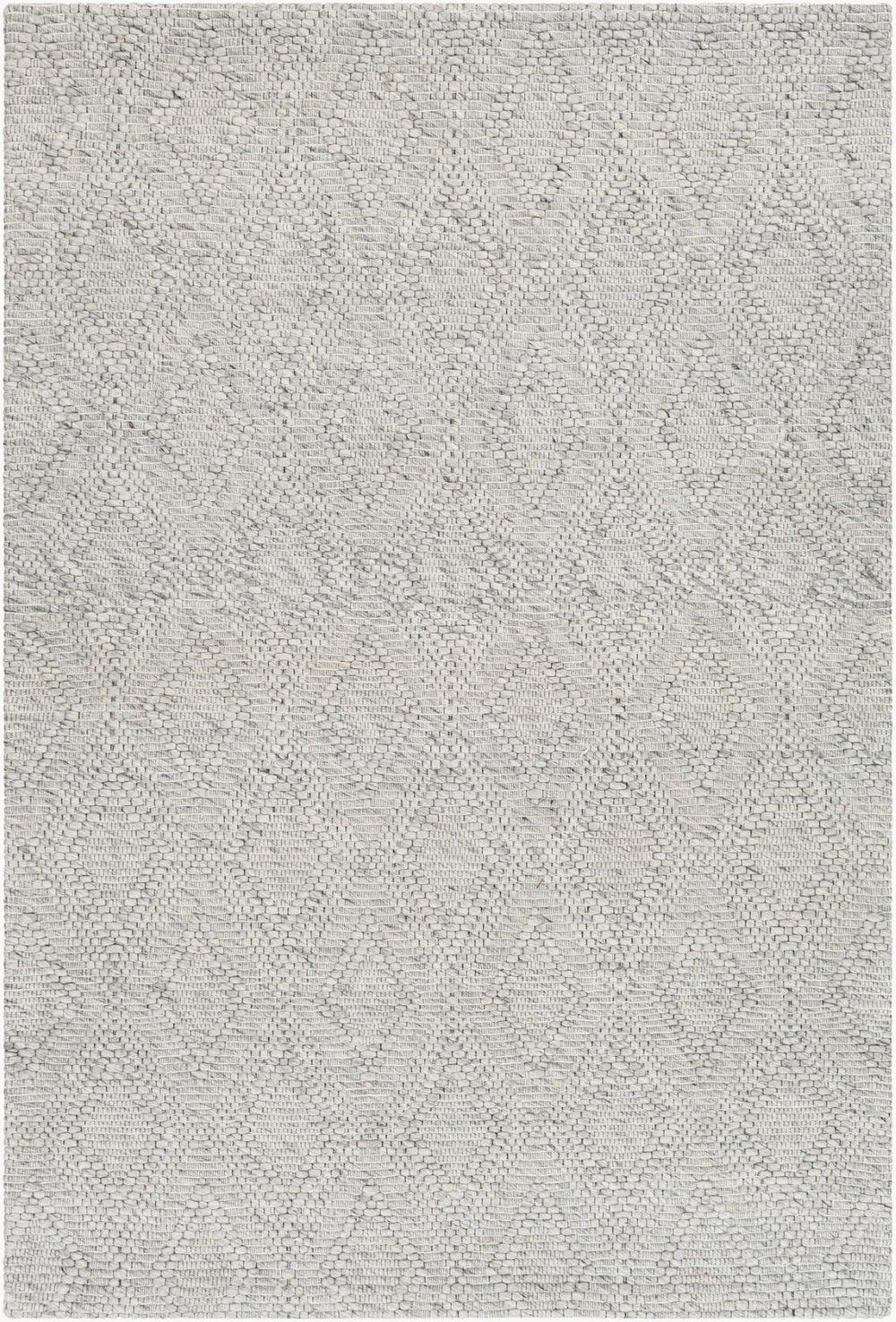 Livabliss Empoli Handwoven Wool Blend Area Rug Cottage Style Entryway Accent with Medium Pile Medium Gray 5' x 7'6" EPO2315-576