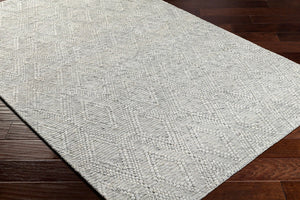 Livabliss Empoli Handwoven Wool Blend Area Rug Cottage Style Entryway Accent with Medium Pile Medium Gray 5' x 7'6" EPO2315-576