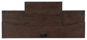 Hooker Furniture House Blend Computer Credenza Dark Roast Ash Veneer With Locking File Drawer, Pullout Work Surface, Built-In Power And Ventilated Cable Management (72"W) 5892-10464-85