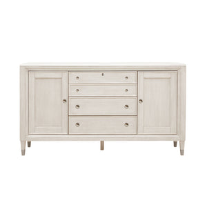 Ashby Place 3-Drawer Buffet with Cabinets Natural with Reflection Gray Finish P359302 Pulaski Furniture