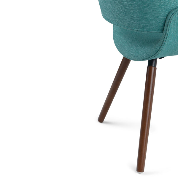 English Elm Malden Bentwood Dining Chair In Turquoise Blue - Mid-Century Style, Comfort, And Versatile Design B136P158897