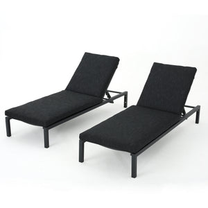 English Elm Christopher Knight Home® - Navan Chaise Lounge Set - Dark Grey Outdoor Comfort With Ergonomic Design, Storage & Style 60802.00MSH