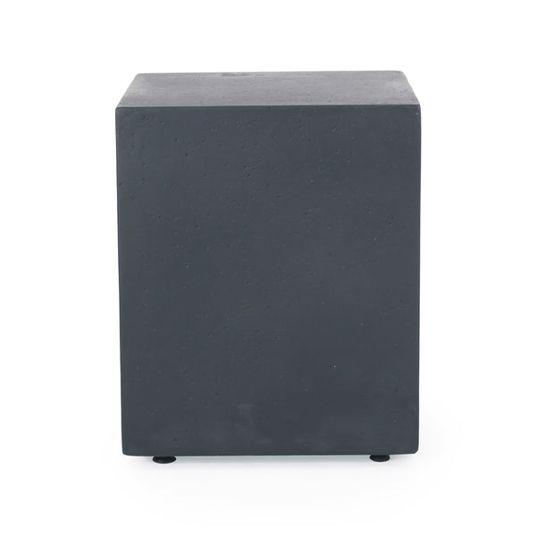 English Elm Mgo Concrete Propane Tank Cover Side Table for Modern and Industrial Interiors 59243.00