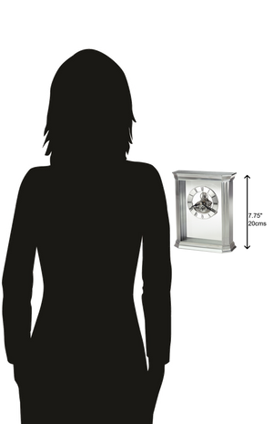 Hekman Furniture 645806 Rothbury Tabletop Clock - Elegant Silver Skeleton Dial With Roman Numerals For Timeless Style  Rothbury Tabletop Clock 645806