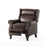 Christopher Knight Home® Noble House 35.43" Wide Faux Leather Manual Wing Chair Recliner