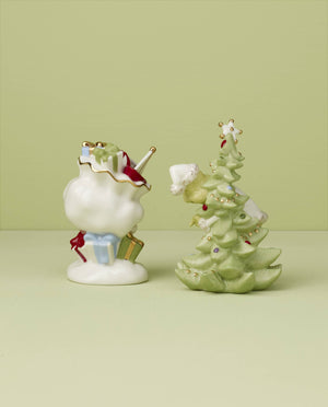 Lenox Merry Grinchmas Salt & Pepper Set Green, IVORY PORCELAIN 896340