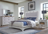 Parker House Americana Modern Bedroom King Platform Bed Cotton Poplar Solid, Birch Veneers BAME#1166-3-COT