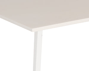 Porter Designs Porter Yuki Solid Wood Counter Table - Stylish White Design For Compact Dining Spaces & Decor White Wood 07-108-08-8653