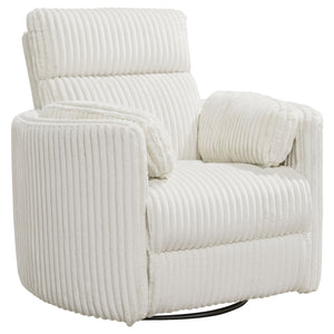 Parker House Parker Living Radius - Mega Ivory Swivel Power Glider Recliner Mega Ivory 100% Polyester (S) MRAD#812GSP-MGIV