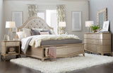 A.R.T. Furniture Starlite King Upholstered Panel Bed with Storage 406166-2227S2 Silver 406166-2227S2