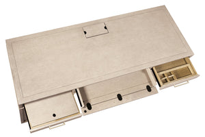 Hooker Furniture Marlowe Home Office Credenza White Oak Veneer with Integrated Wire Management 6420-10464-80