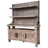 Lodge Dining 66 In. Buffet with Bar Hutch