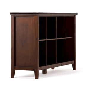 English Elm Artisan 8 Cube Storage Sofa Table – Elegant Russet Brown Wood Design For Versatile Home Organization B136P159472