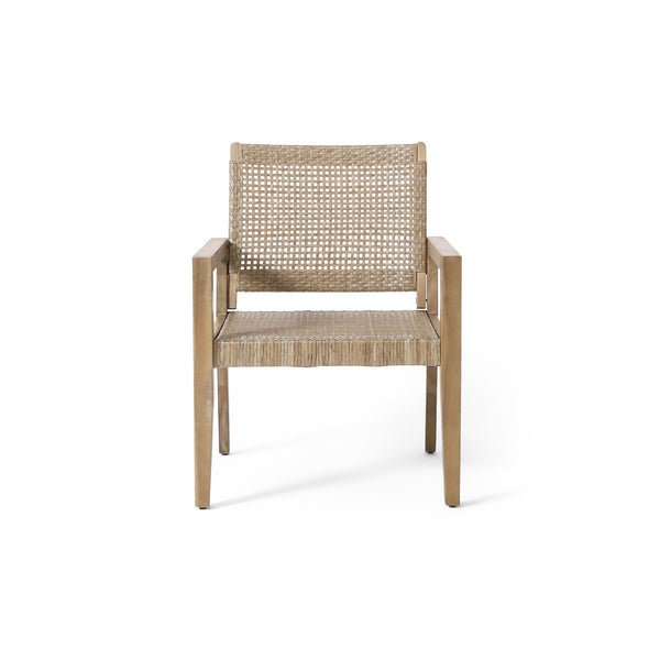 English Elm Christopher Knight Home® - Outdoor Wicker and Acacia Club Chairs Set of 2 - Transitional Flat Weave, Durable Acacia Frame, Breathable Mesh Seating 74228.00MLBRN