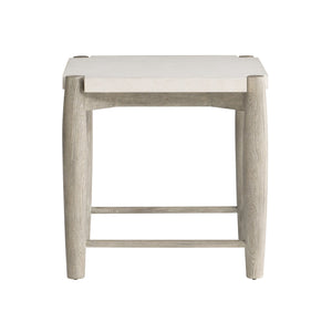 Bernhardt Bernhardt Ashbrook Side Table With Floating Scooped Top, Sandblasted Ash Base & Puzzle-Fit Legs 462111