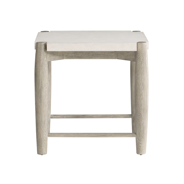 Bernhardt Bernhardt Ashbrook Side Table With Floating Scooped Top, Sandblasted Ash Base & Puzzle-Fit Legs 462111