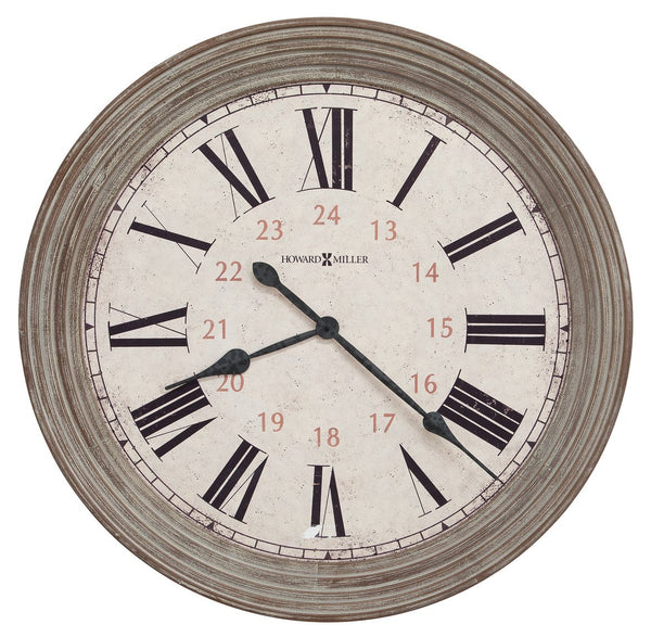 Hekman Furniture 625626 Oversized Nesto Wall Clock In Reclaimed Wood Style - Aged Roman Numerals & Quartz Movement  Nesto Wall Clock 625626