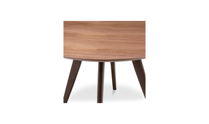 Dover Contemporary Walnut Dining Table - Perfect for Small Spaces, Stylish Mid-Century Design